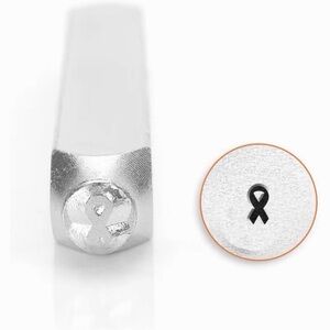Metal Design Stamps  By ImpressArt 3 mm Awareness Ribbon